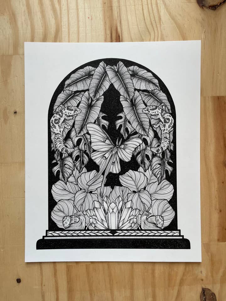 Terrarium de Minuit pour la vente par Strat Lacy Art