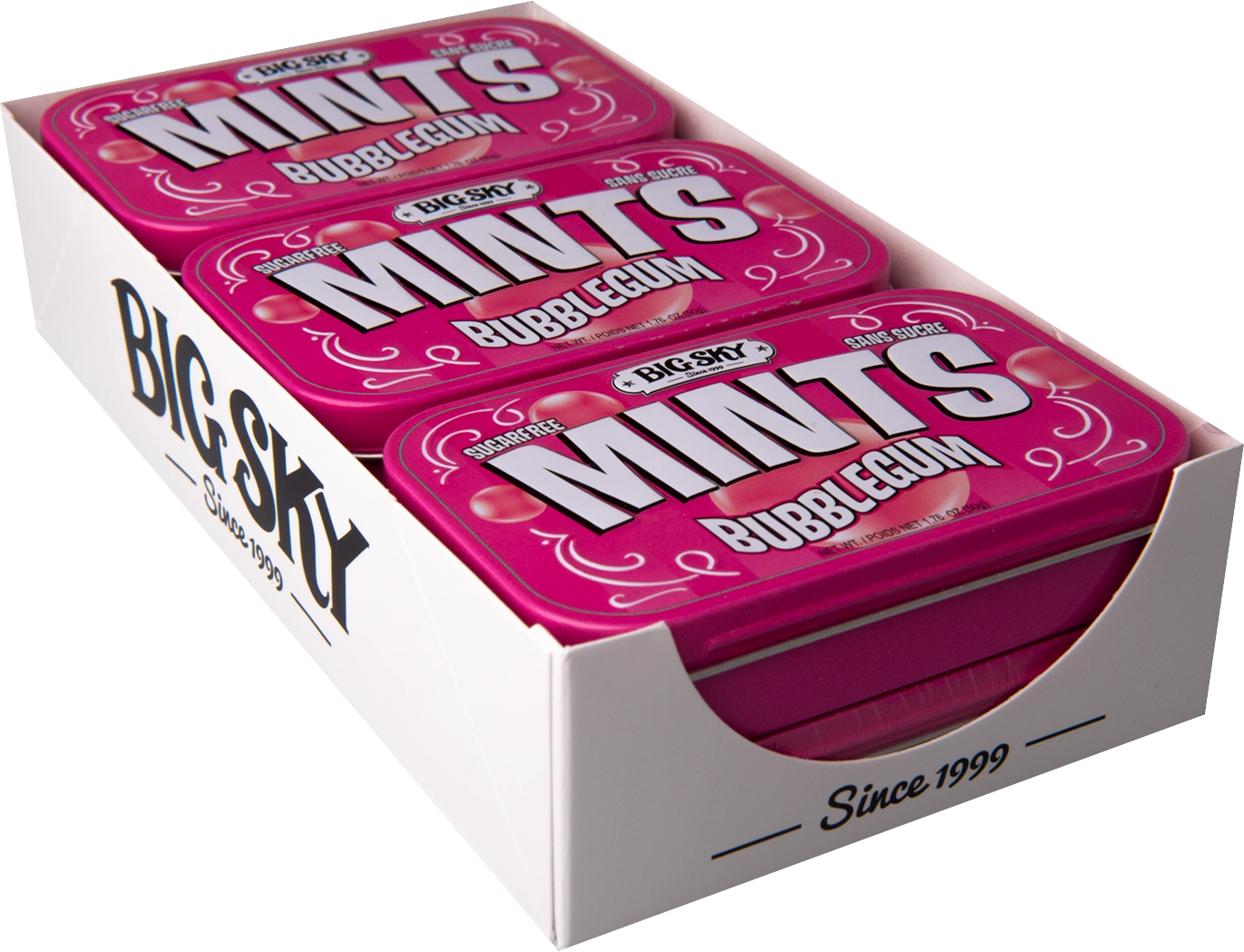 Pops Distro Inc – wholesale Minttabletter – Big Sky Mints - Bubbelgummi (50g) 6Pack0