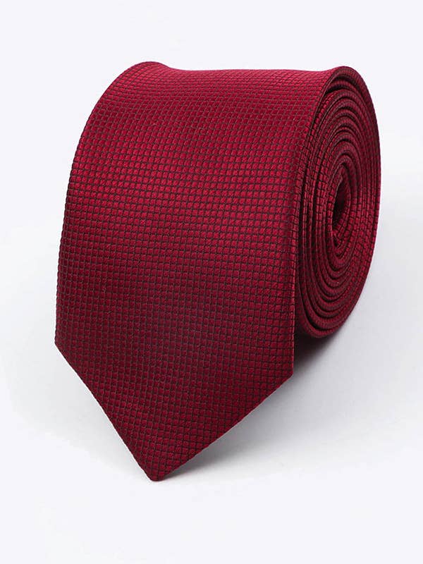 Red Tie No. 1 Men's Polyester "Martin" for wholesale by Unipap's