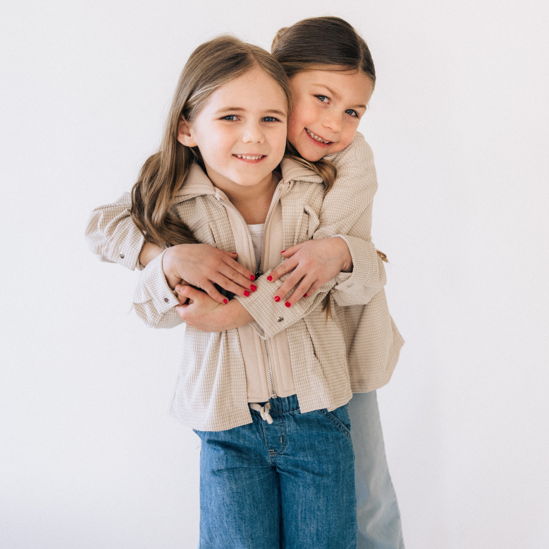 HAHA MAMA Clothing - Vente Veste – enfant - Veste texturée kaki - Enfant9