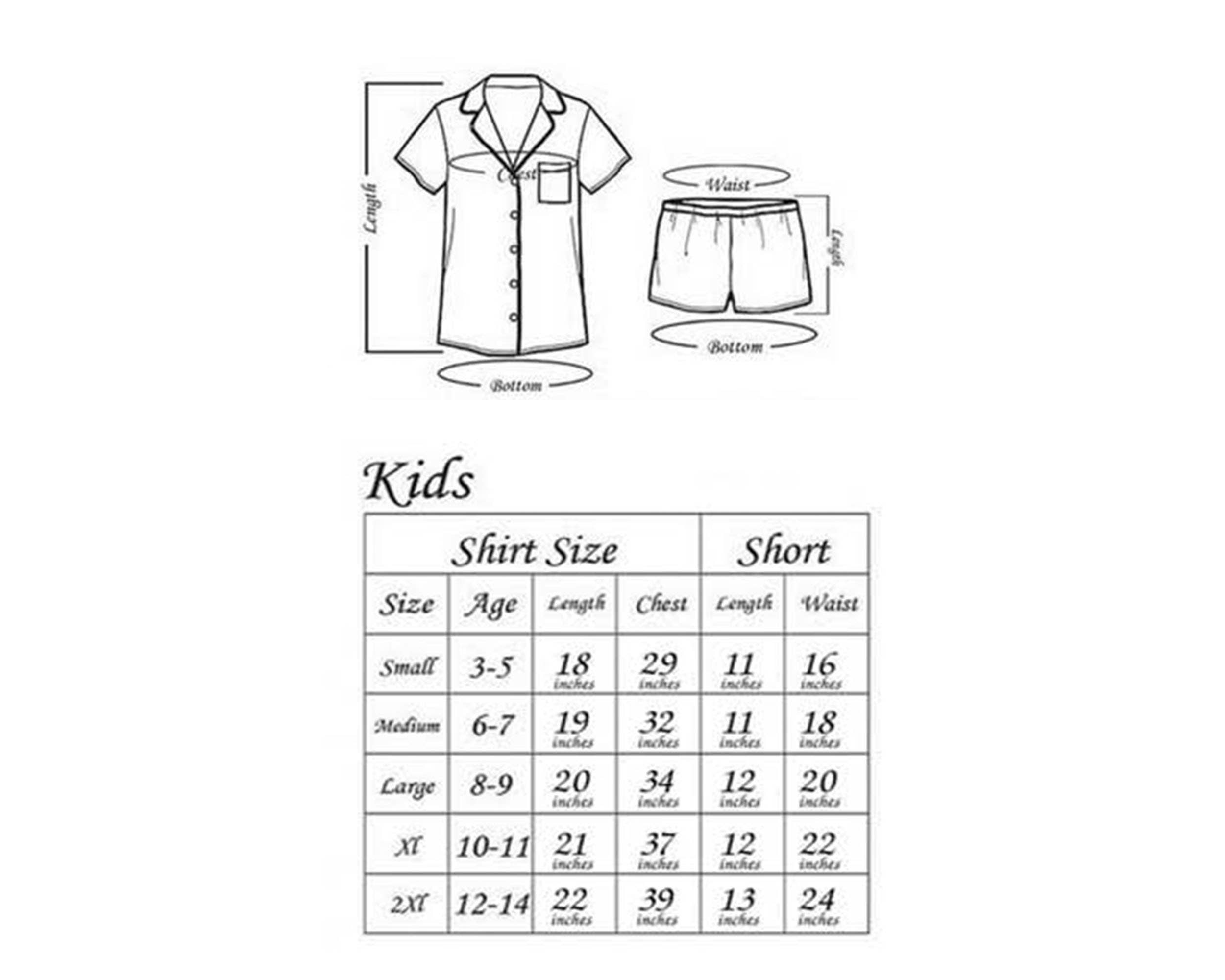 The Blissful – Großhandel Schlafanzug-Set – Kinder – Luxuriöses Satin-Blumen-Kinderpyjama-Set5