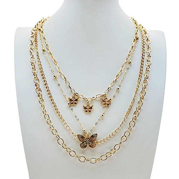 Collar con colgante de mariposa para venta al por mayor de Atlas Fashion