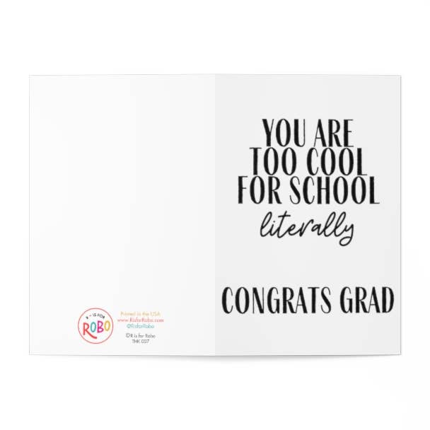 R is for Robo - Wholesale Graduation Card - Funny Graduation Card Congratulations Grad Greeting Cards2