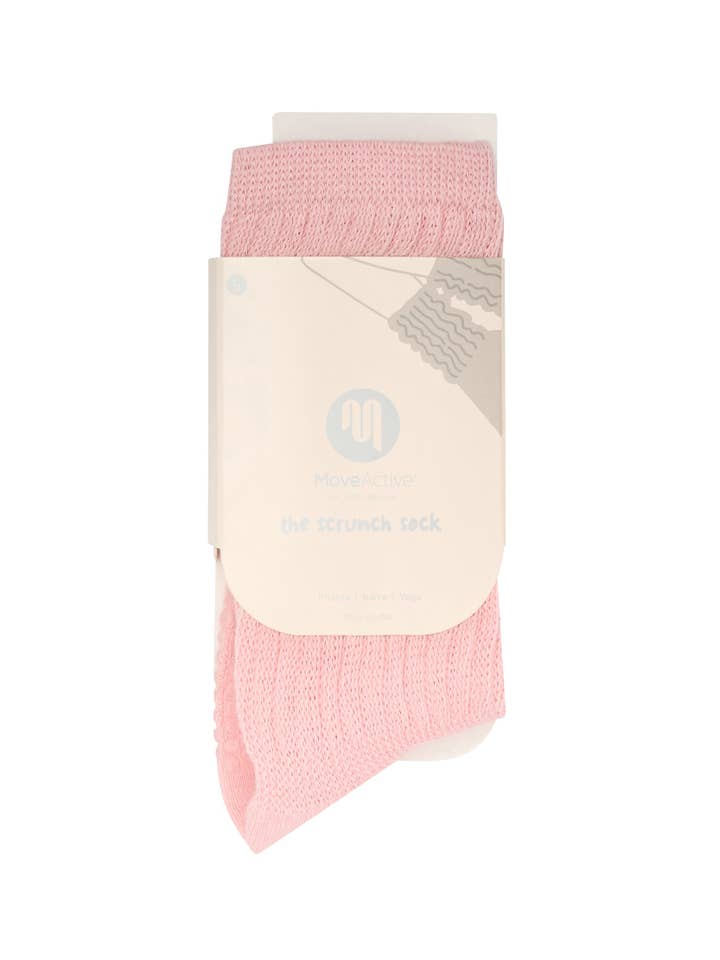 MoveActive - Wholesale Socks - Women's - Scrunch Non Slip Grip Socks - Pink