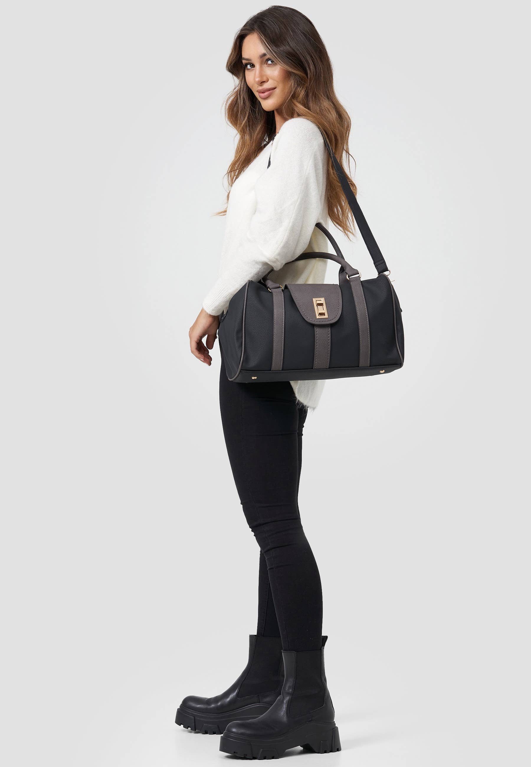 HJS - Wholesale Shoulder Bag - Women's - Handbag 'OTAY' - Quality and Two-Tone9