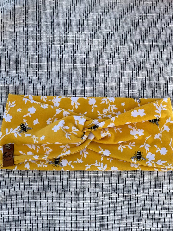 Sweet Bees 🐝 Twist Headband for wholesale by Radiant Wear
