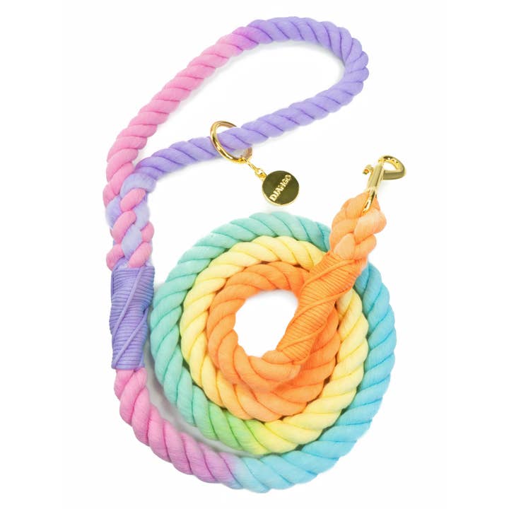 Cotton Rope Dog Leash - Sunrise Ombré for wholesale by DJANGO