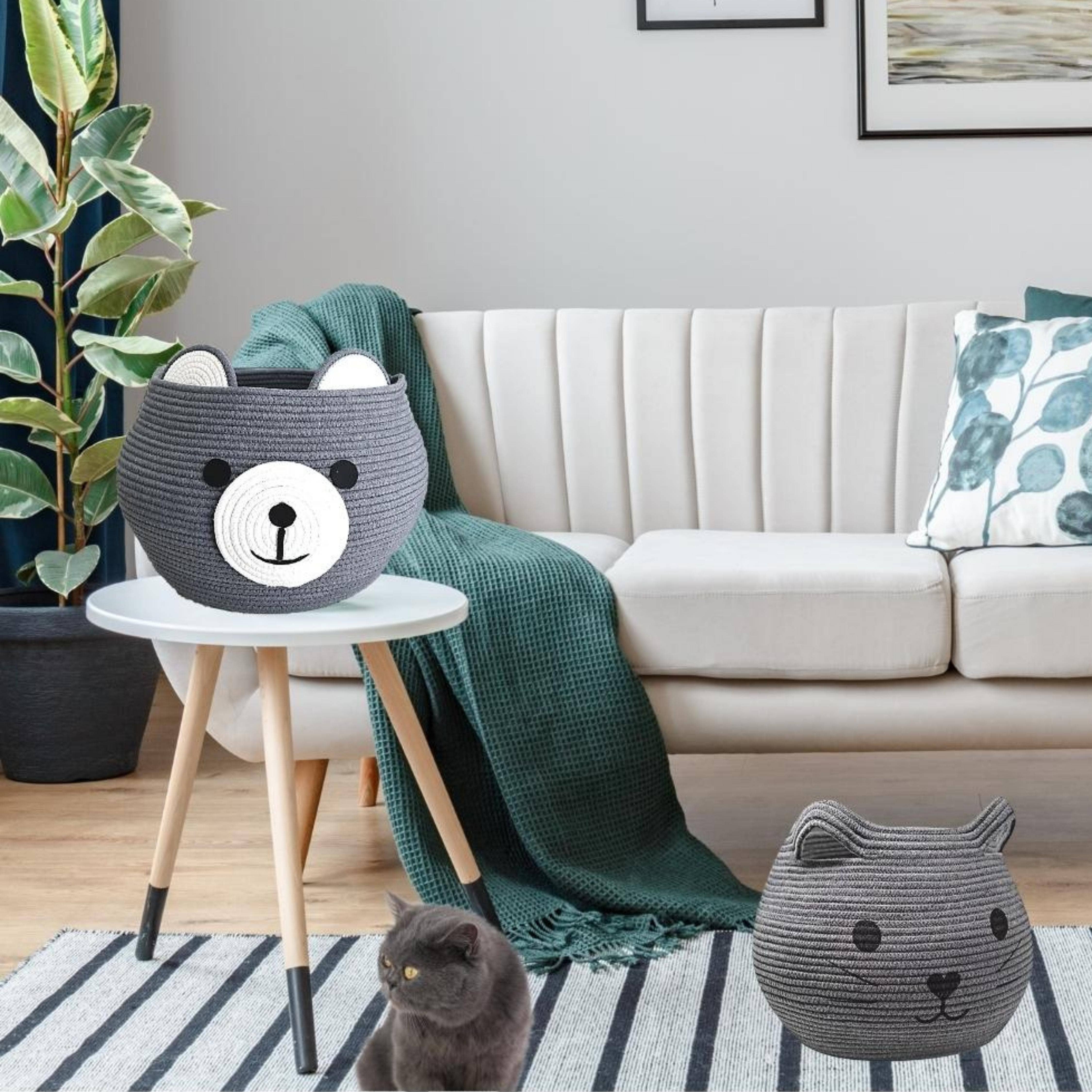 w design - Wholesale Basket - Kids & Baby - Cute Bear Cotton Rope Basket XL (19 D X 13 H)8