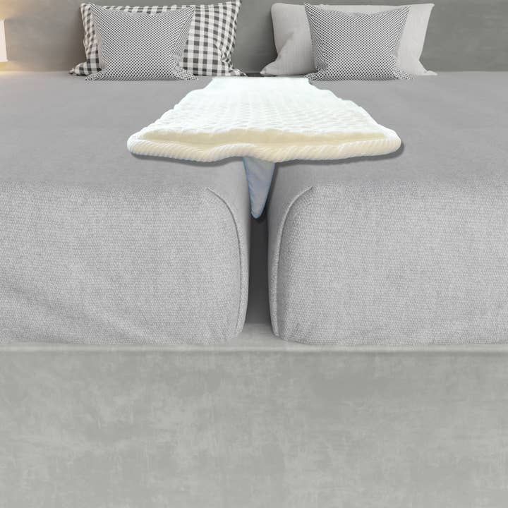 Hvid 74,8" Sengebro Pude, Enkeltseng til Kingsize Seng Konverter, Hvid for engroshandel på Faire3