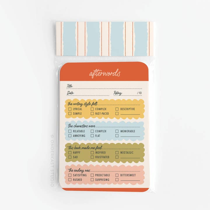 Conjunto de Tarjetas de Reseñas de Libros Afterwords para venta al por mayor de Easyhand Goods – formerly Onderkast