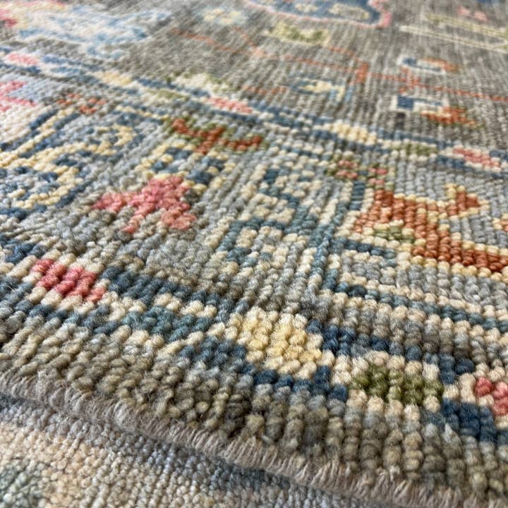 Banana Manor Rug Co. - Vente Tapis - Tapis Oushak noué à la main Bianca 8x10 gris13