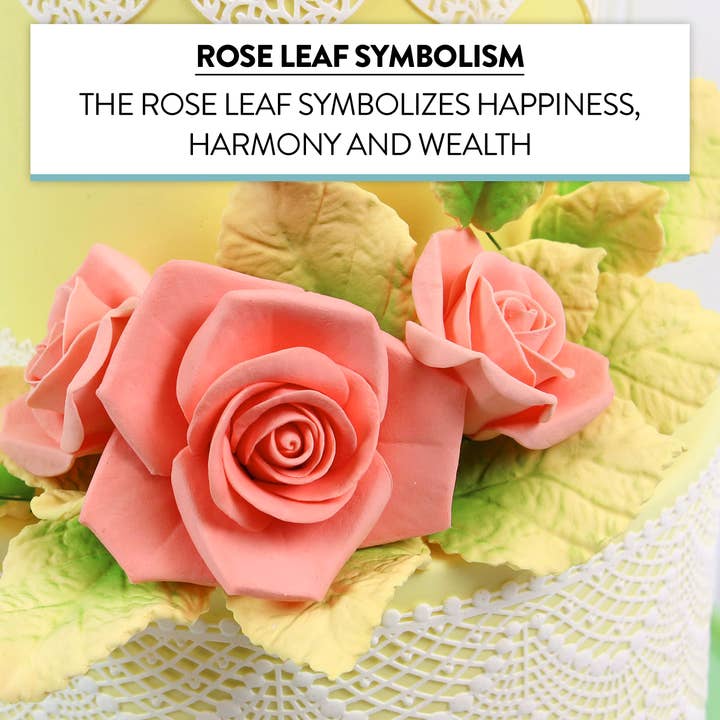 Global Sugar Art - Wholesale Cake/cupcake topper - Pale Yellow and Green Rose Leaf Spray, Cake Decoration by Global Sugar Art, 3 Count8