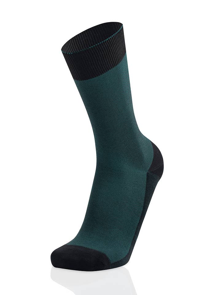 2-Color Pin Check Black/Green para venta al por mayor de WestMister