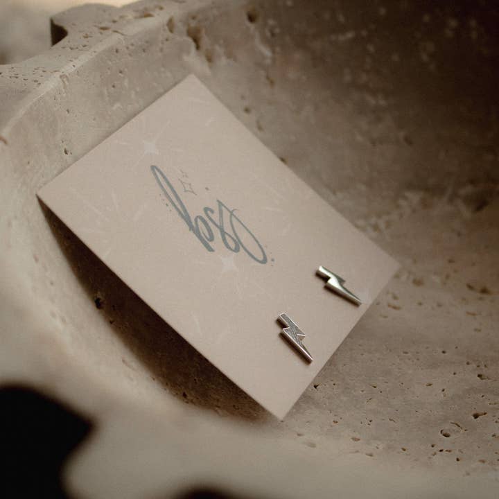 Black Sheep Jewelry - Wholesale Stud/Post Earrings - lightning bolt1