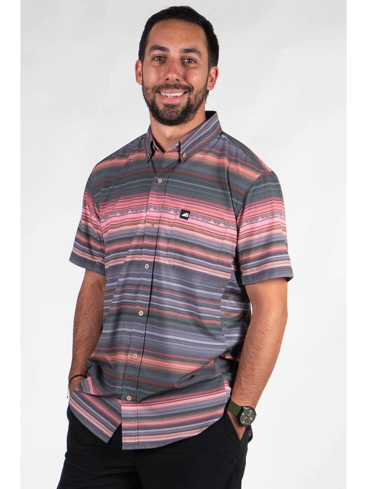 Belong Designs - Wholesale Button Down Shirt - Men's - Men's Vista Stretch Button Down