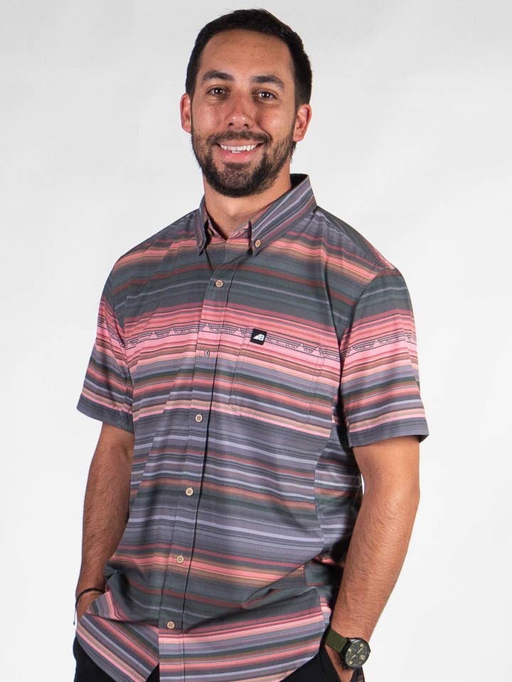 Men's Vista Stretch Button Down for wholesale by Belong Designs