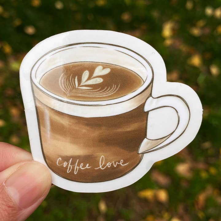 Adesivo in vinile «Coffee Love per la vendita all'ingrosso da parte di Kela Designs