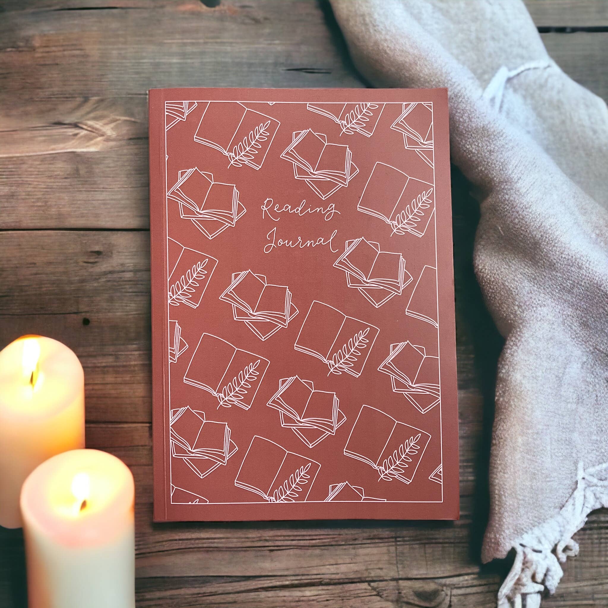 And Hope Designs - Cards, Stickers & Stationery - Vente Journal intime - Journal de lecture rose avec pages pré-remplies, bullet journal pour livres10