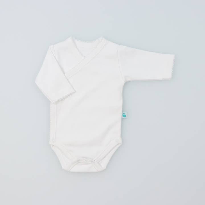Bean Baby Clothes - Wholesale Bodysuit (Non-Footed) - Baby - Baby Wrap Bodysuit Onesie made of Cotton