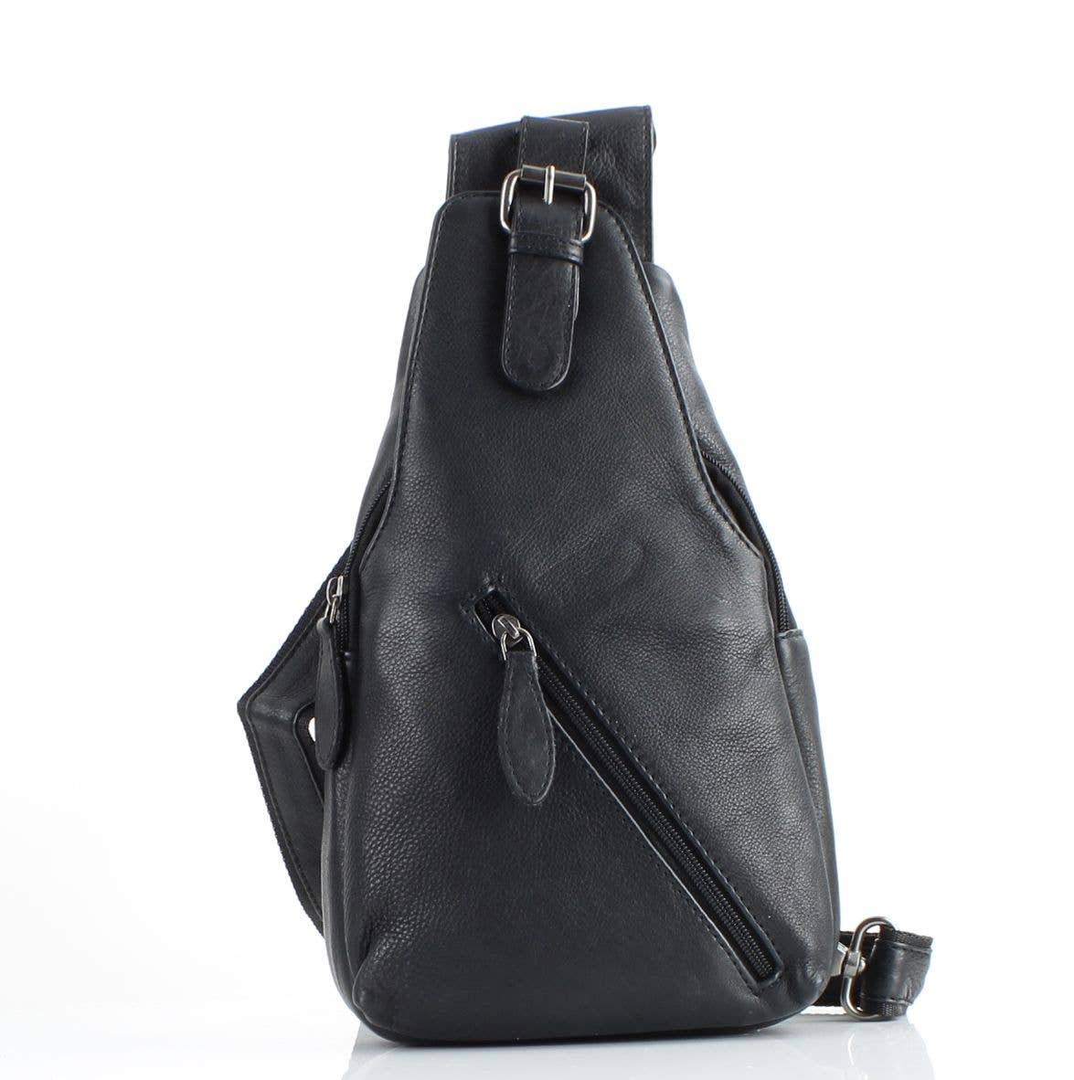 Leather Impressions Inc - Wholesale Crossbody Bag - Unisex - Leather sling bag, Minimalist crossbody chest bag AB176714
