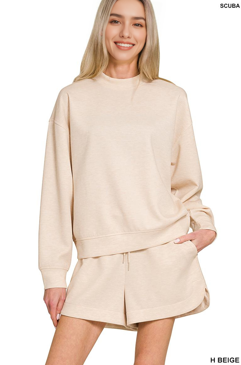 42POPS – wholesale Lounge set – Women's – `.Scuba Top & Dolphin Shorts 2PC Set5