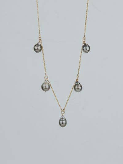 Tahitian Pearl Chandelier Necklace for wholesale by Wings Hawaii