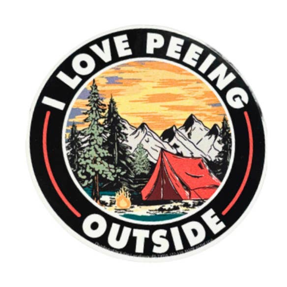 Kalan - Wholesale Sticker - I Love Peeing Outside Die-Cut Sticker0