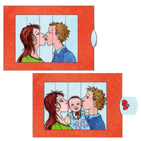 Living card “kiss” for wholesale by Bärenpresse