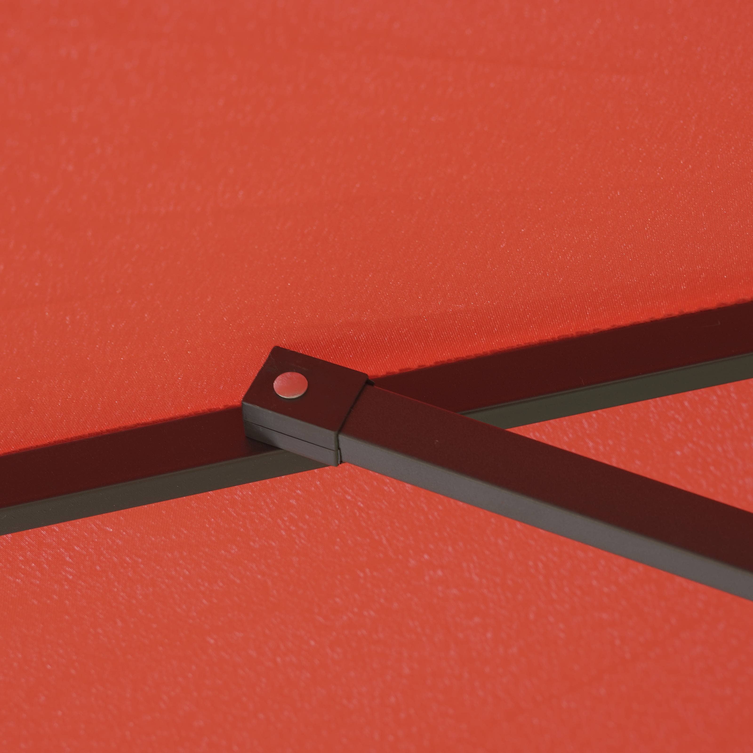 LeisureMod - Wholesale Patio Umbrella - Sierra Modern 9ft Solar LED Patio Garden Umbrella60