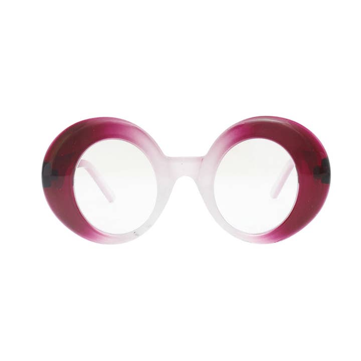 BLB Glasses Fuschia Round Retro Eyewear for Women for wholesale by PinktownUSA