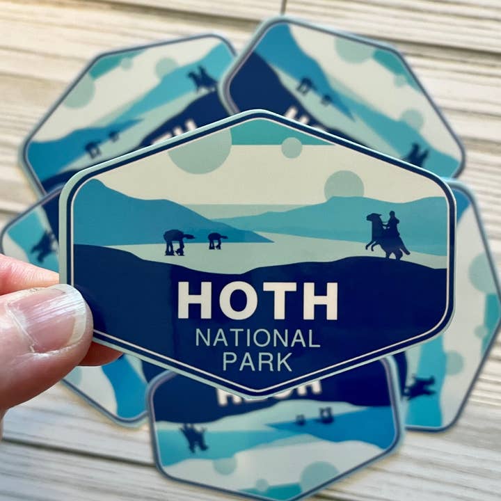 Star Wars National Park, Hoth, Vinyl Sticker for wholesale by Graceful Darkness, LLC