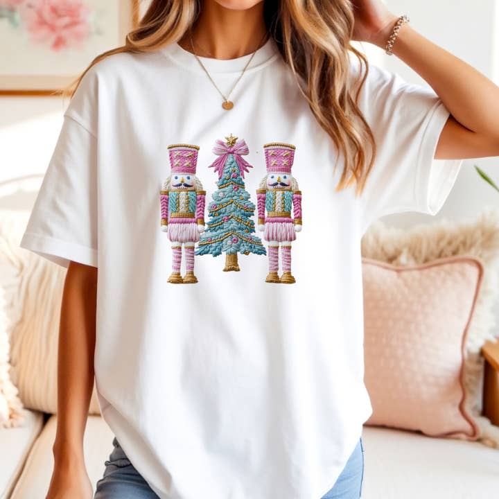 Cute Nutcrackers Graphic Tee #1199 for wholesale by Urban Edge Co.