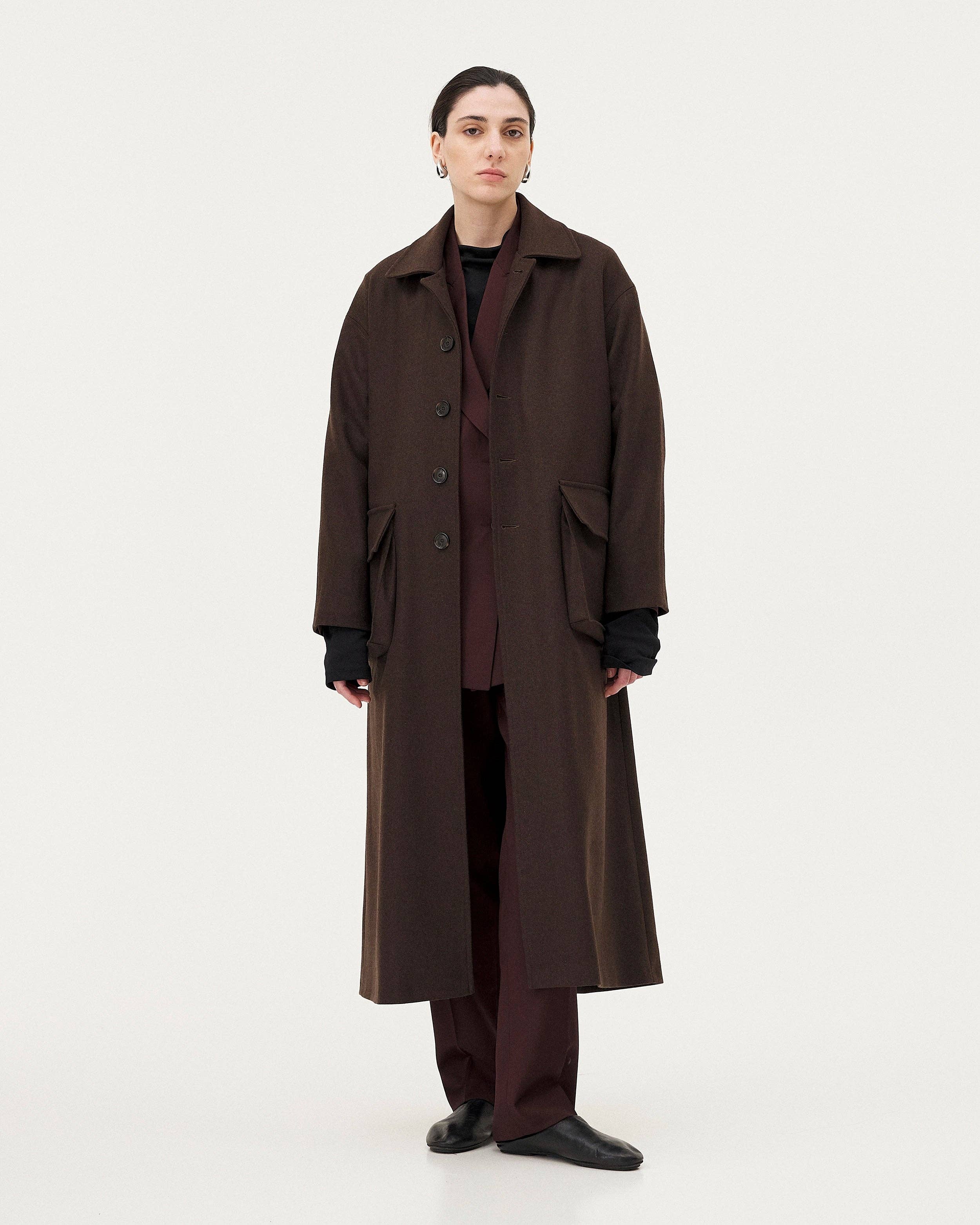 NOYOCO - Wholesale Coat - Women's - Sarvik Brown Coat6