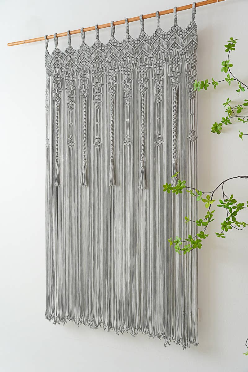 BeanDaikon – wholesale Curtain – Macrame Boho Tassel  Curtain C167