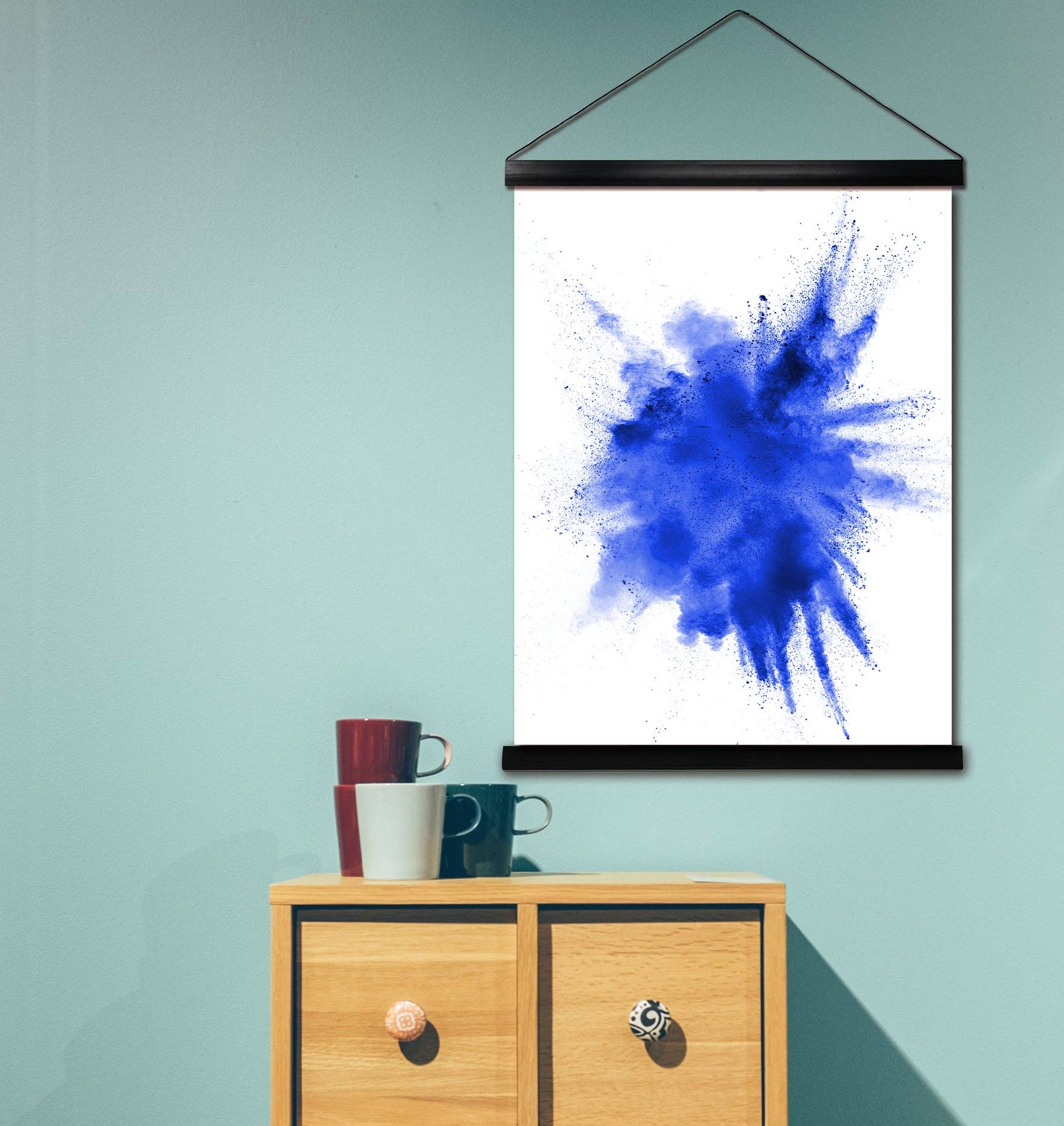 Close Up GmbH – wholesale Poster – Svarta affischremsor 31,5 cm (par) med hängande snöre4