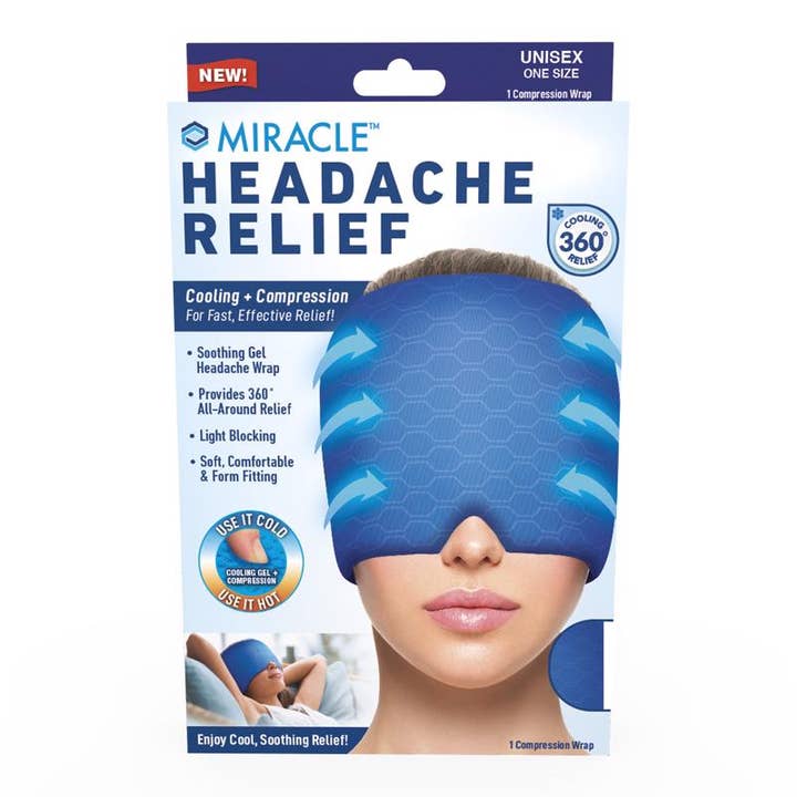 Everyday Supply Co - Wholesale Hot/Cold Compress - Miracle Headache Relief Wrap - 1 Pack