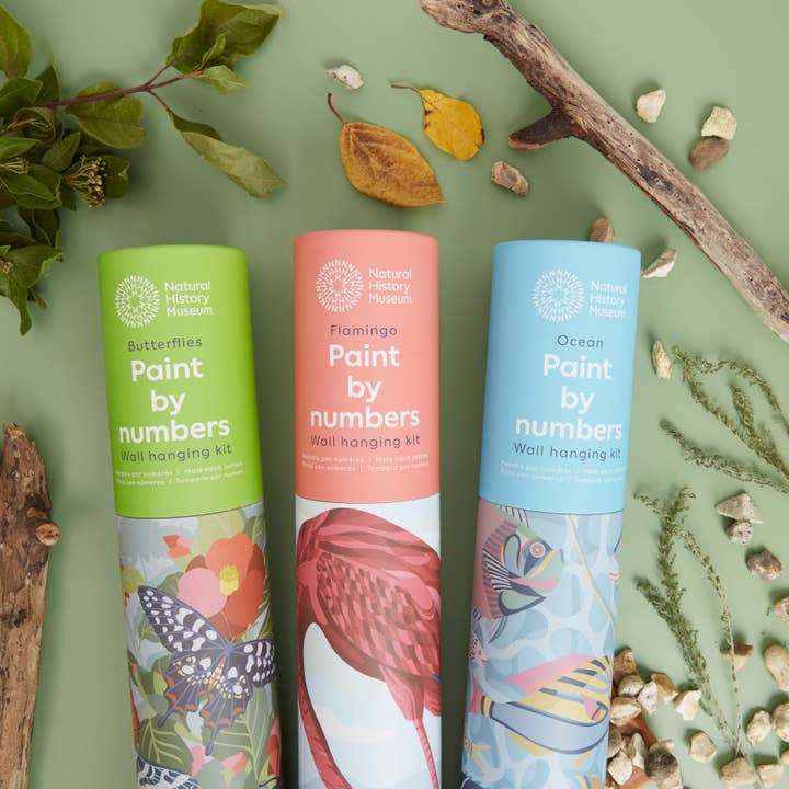 West Design Products – wholesale DIY craft kit – Natural History Museum Paint By Numbers Flamingo Hanging Kit5