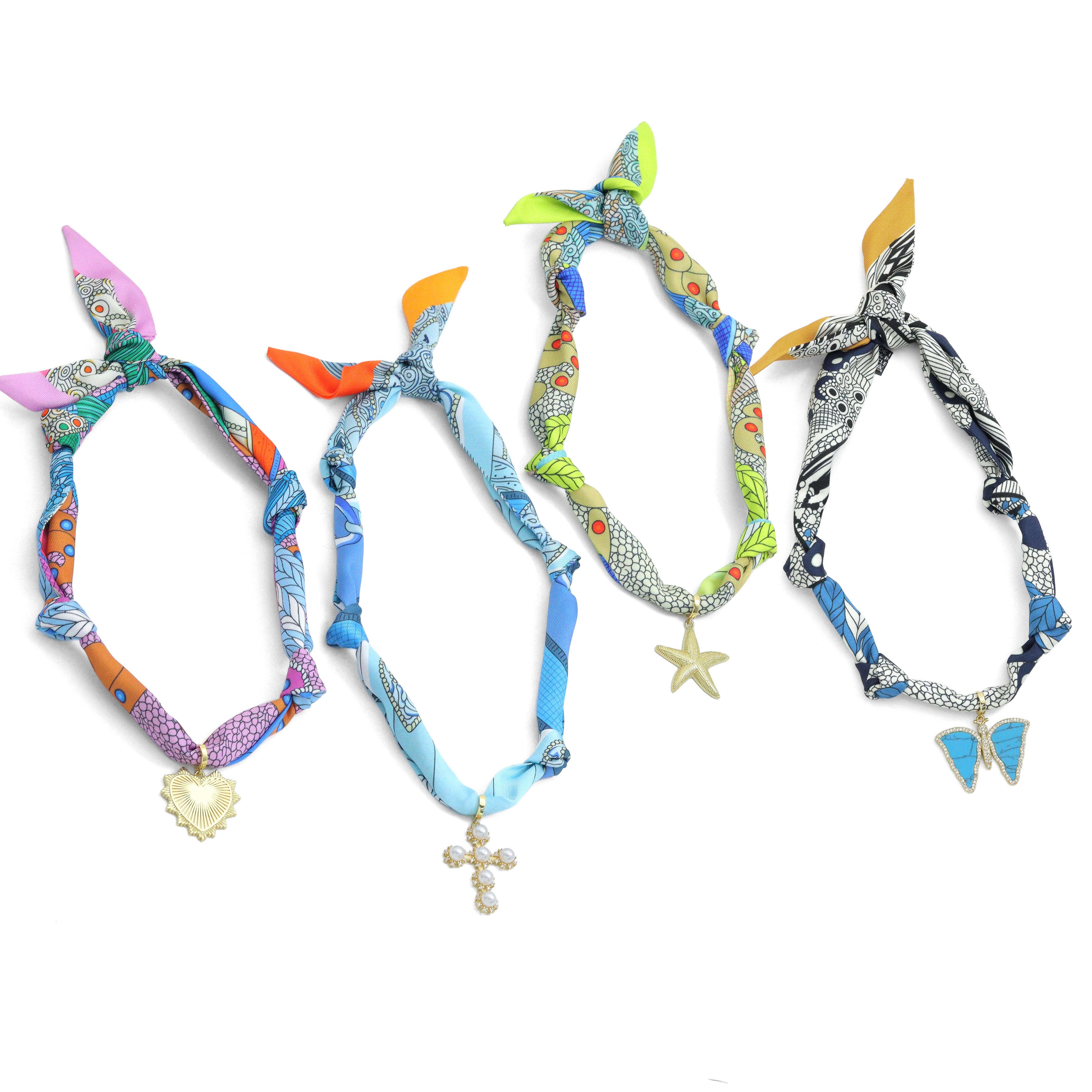 BestBeads&Beyond - Wholesale Scarf - Women's - Asssorted colors Narrow scarf for scarf necklace making, hair&bag scarves accessories, EF808s5