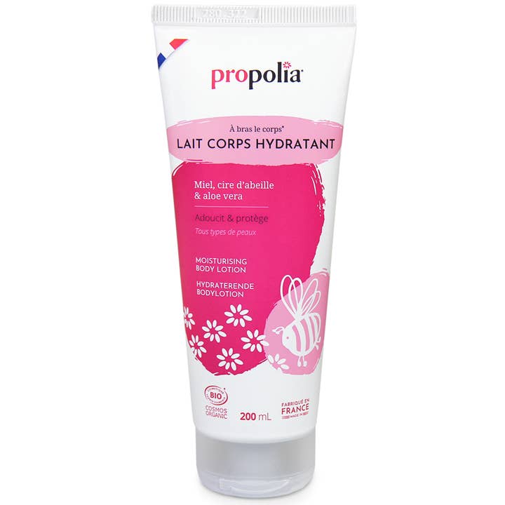 Lait corps hydratant certifié BIO pour la vente par Propolia®