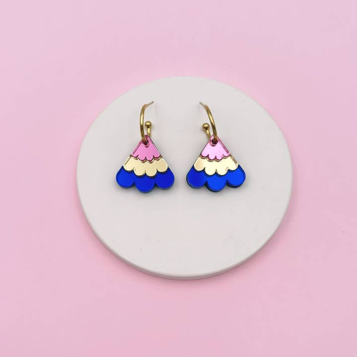 Studio Annette – Großhandel Ohrhänger – Spiegel Creolen Ohrringe Blumen