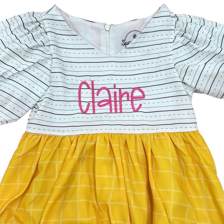 Sugar Bee Clothing - Vente Robe – enfant - Robe d'école pour filles - Robe Abby - Crayon7