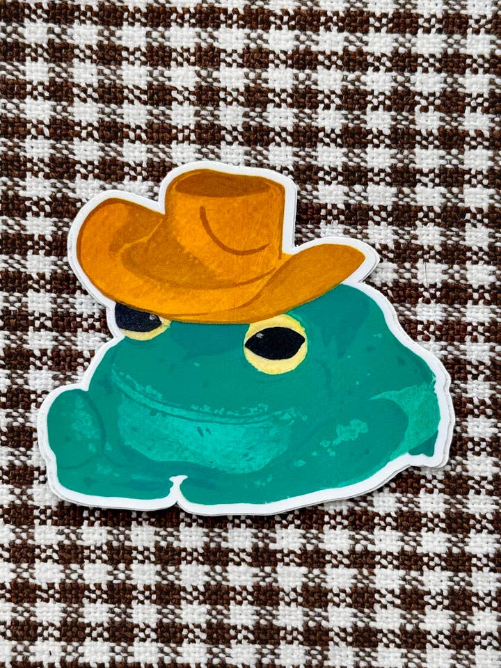 Saddle Hoppy Klistermärke — Vattentätt Vinylklistermärke 2″ för wholesale av Itzy Bitzy Art Shop