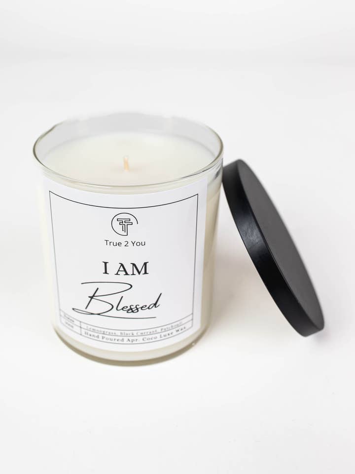 10oz Hand poured Affirmation Candle for wholesale by True 2 You LLC