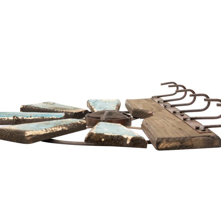 My Amigos Imports - Wholesale Wall Accent - Star Hat Rack-Western-Rustic-Coat-Wall Decor-20x16x3 inches