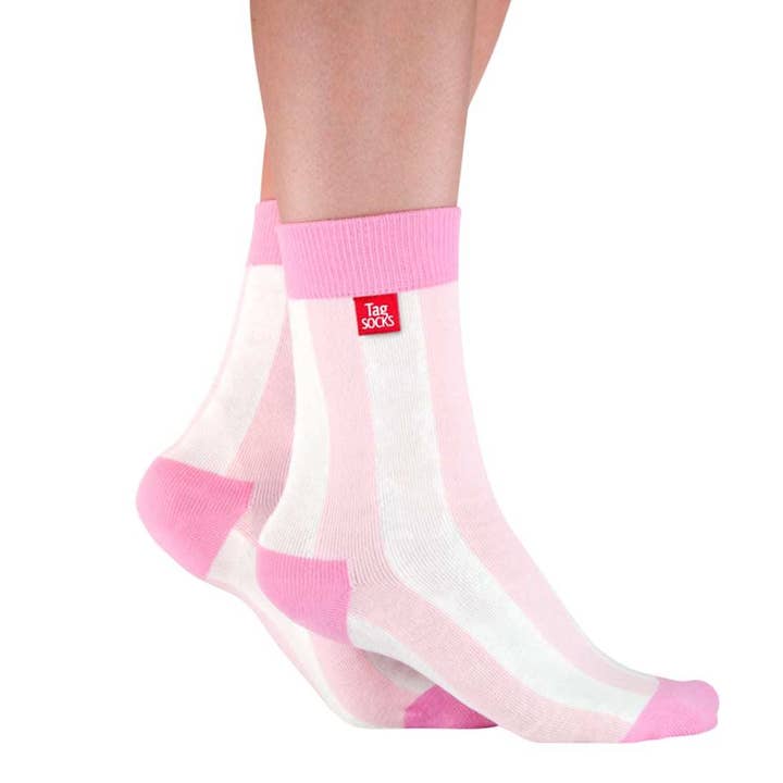 Falling Cotton Candy - färgglada strumpor med långa ränder för wholesale av TAG SOCKS