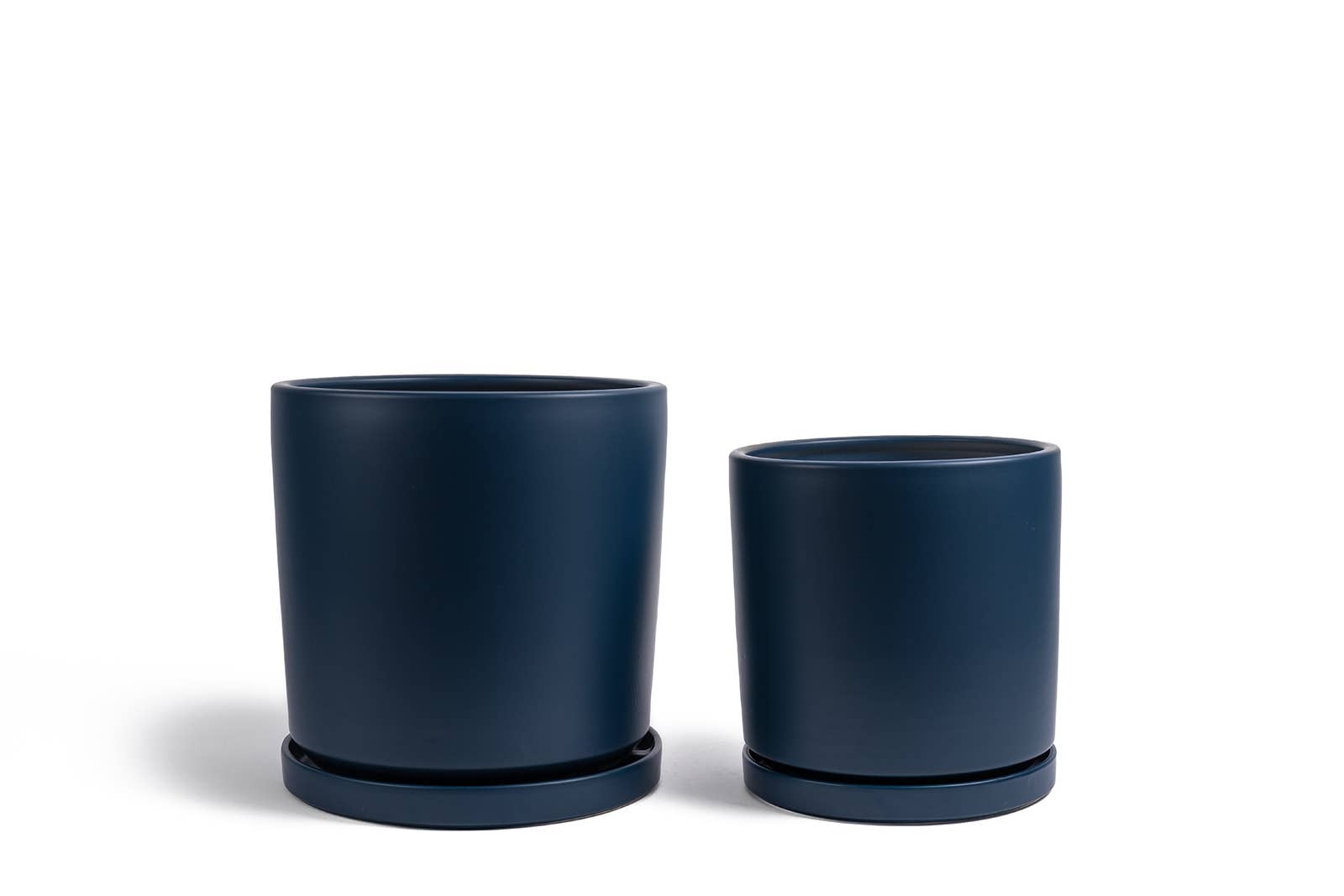 Momma Pots - Vente Pot - Pots cylindriques de 10,5 pouces (1 pièce) et 12,5 pouces (1 pièce) avec soucoupes à eau3