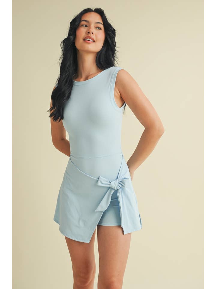 KIMBERLY C - Wholesale Athletic Dress - Women's - Sleeveless Wrap Tie Front Dress69