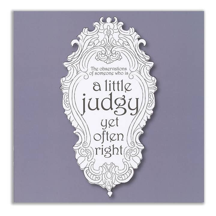 A Little Judgy (yet often right) - Notebook & Pin Badge Set for wholesale by Two Little Boys