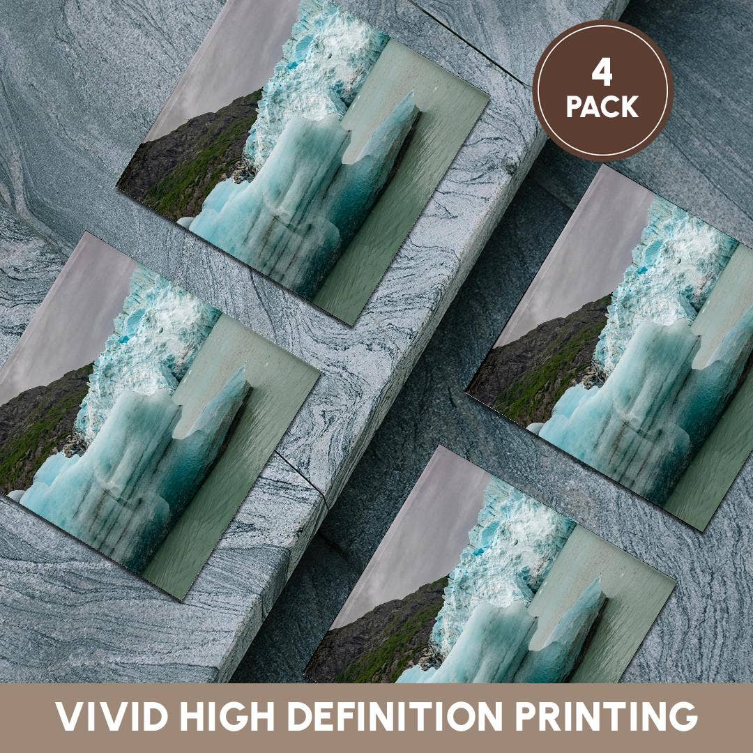 3dRose - Wholesale Onderzetters - 3dRose, IJsbergen van de Margerie-gletsjer smelten langzaam in Glacier Bay., Onderzetter5