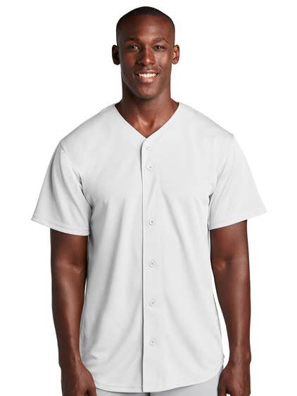 Print The Dream - Wholesale Button Down Shirt - Men's - Sport-Tek PosiCharge® Tough Mesh Full-Button Jersey1